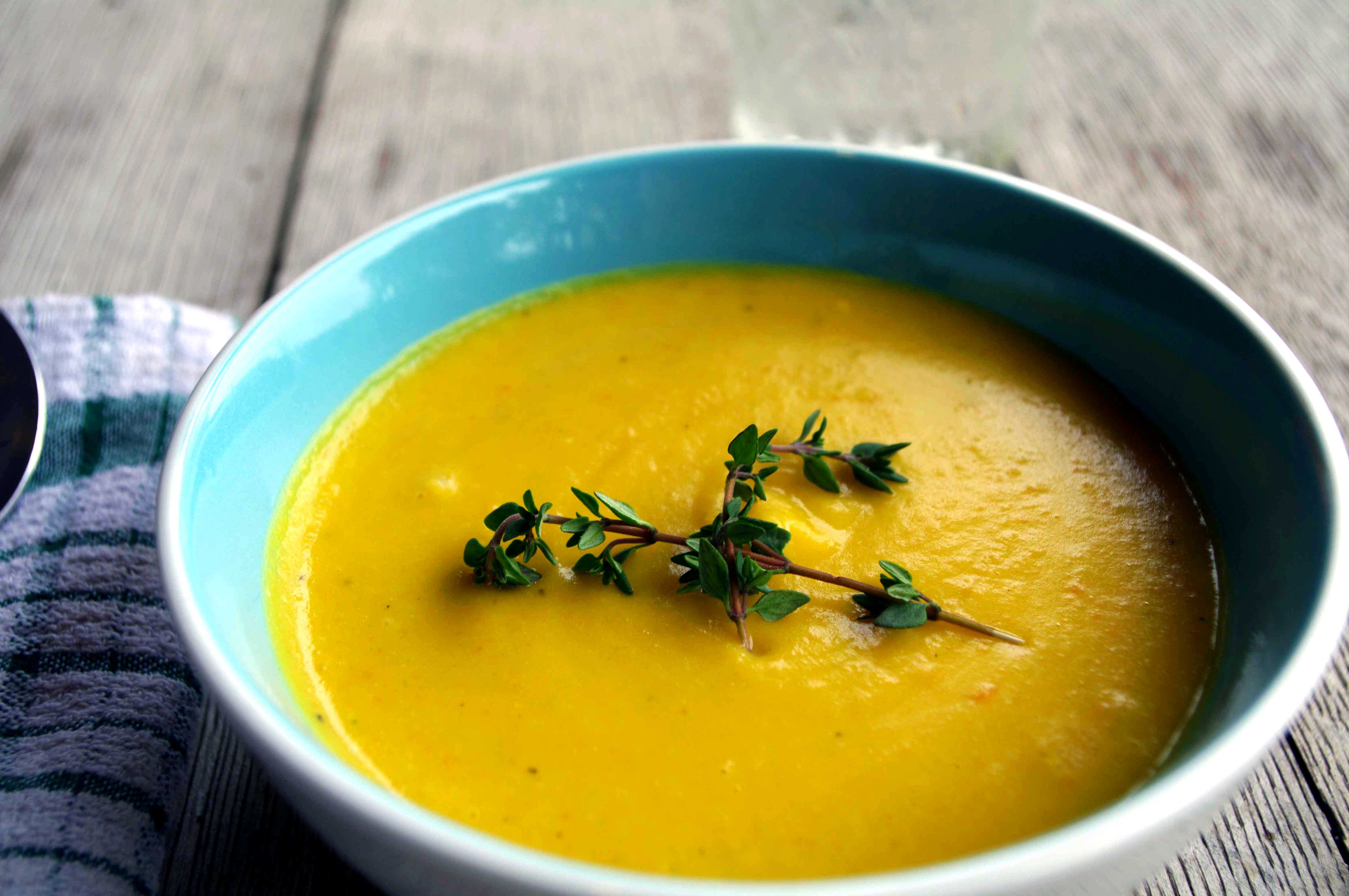organic squash soup