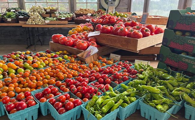 tomatoes and peppers