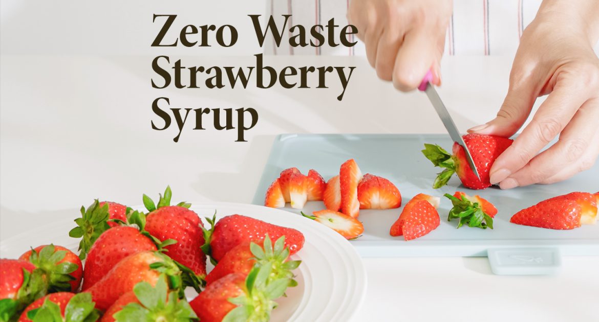 How to Make Zero Waste Strawberry Syrup